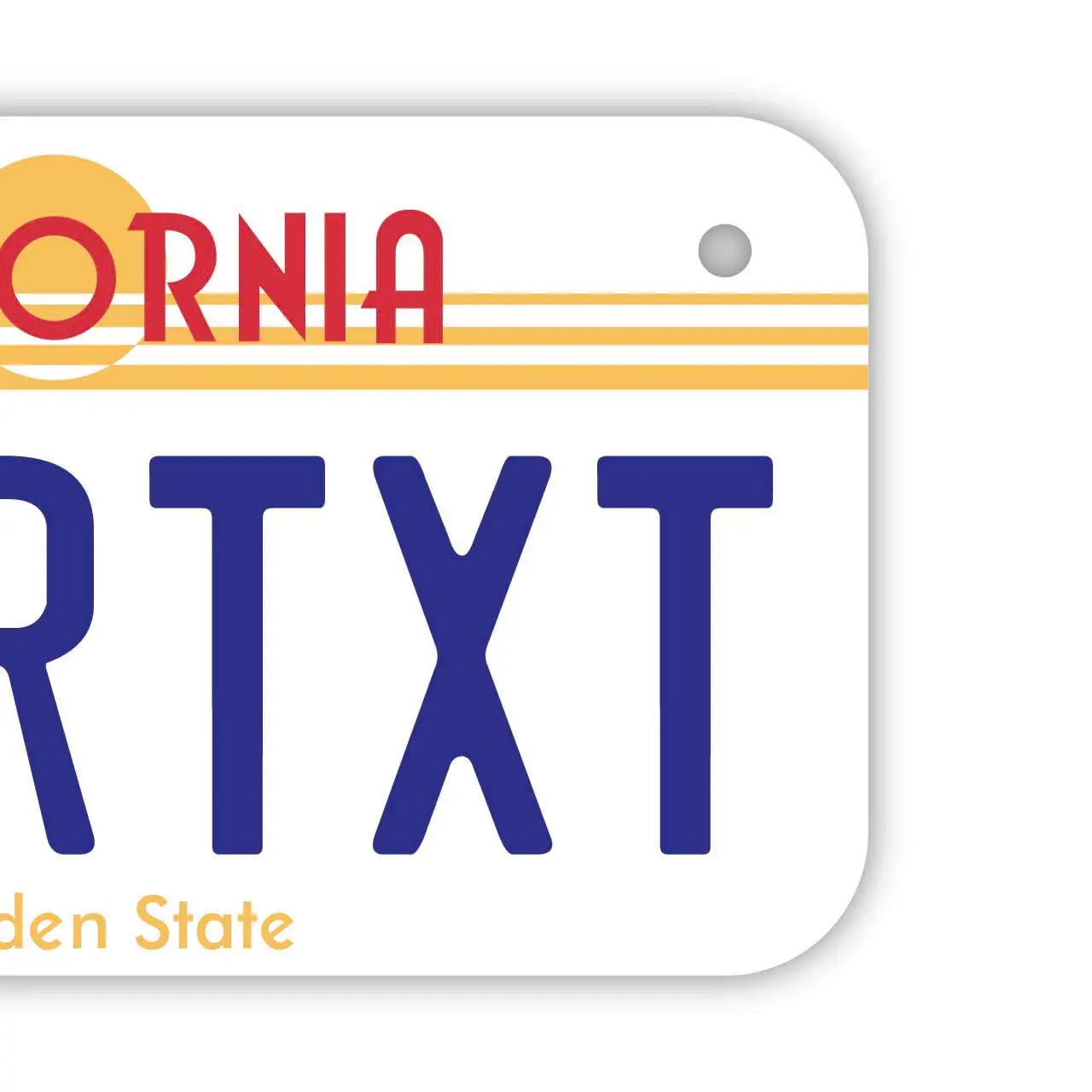 【小・自転車用】カリフォルニア1980's/オリジナルアメリカナンバープレート PL8HERO