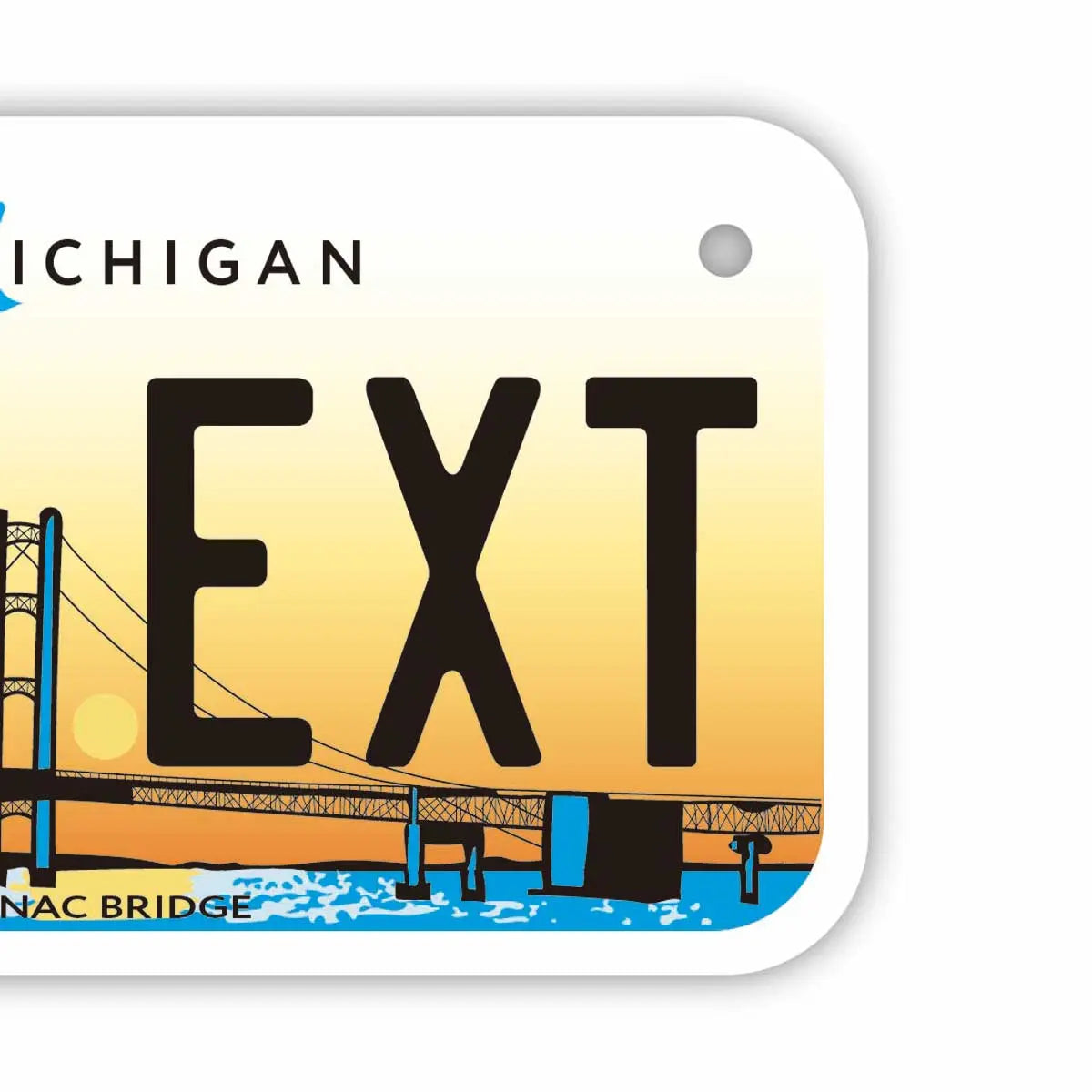 【小・自転車用】ミシガン2014/オリジナルアメリカナンバープレート PL8HERO