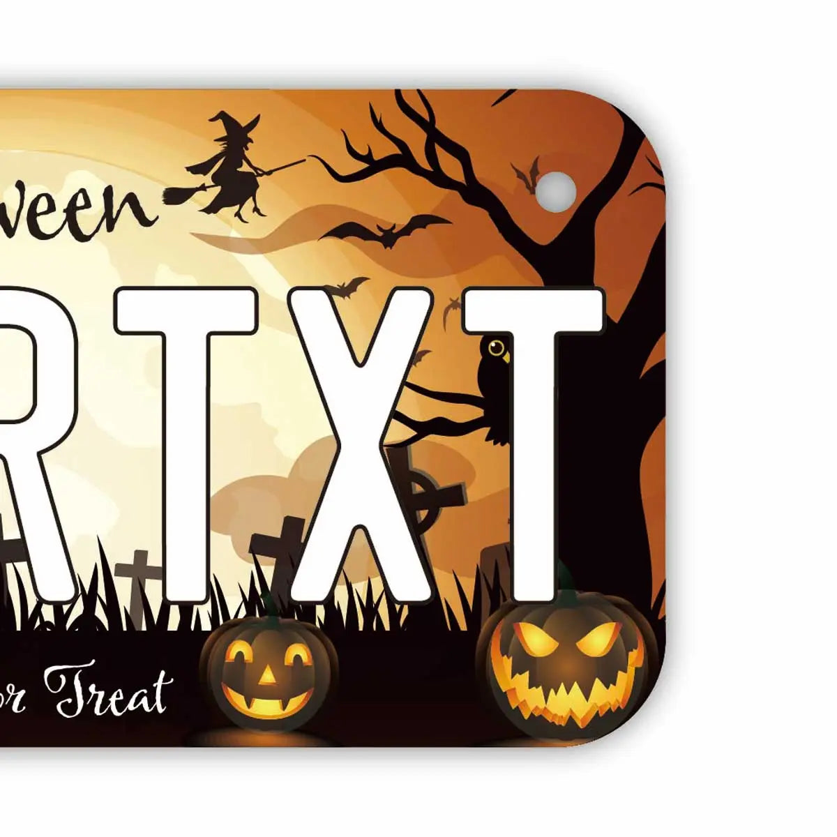 【小・自転車用】ハロウィン2021/オリジナルアメリカナンバープレート PL8HERO