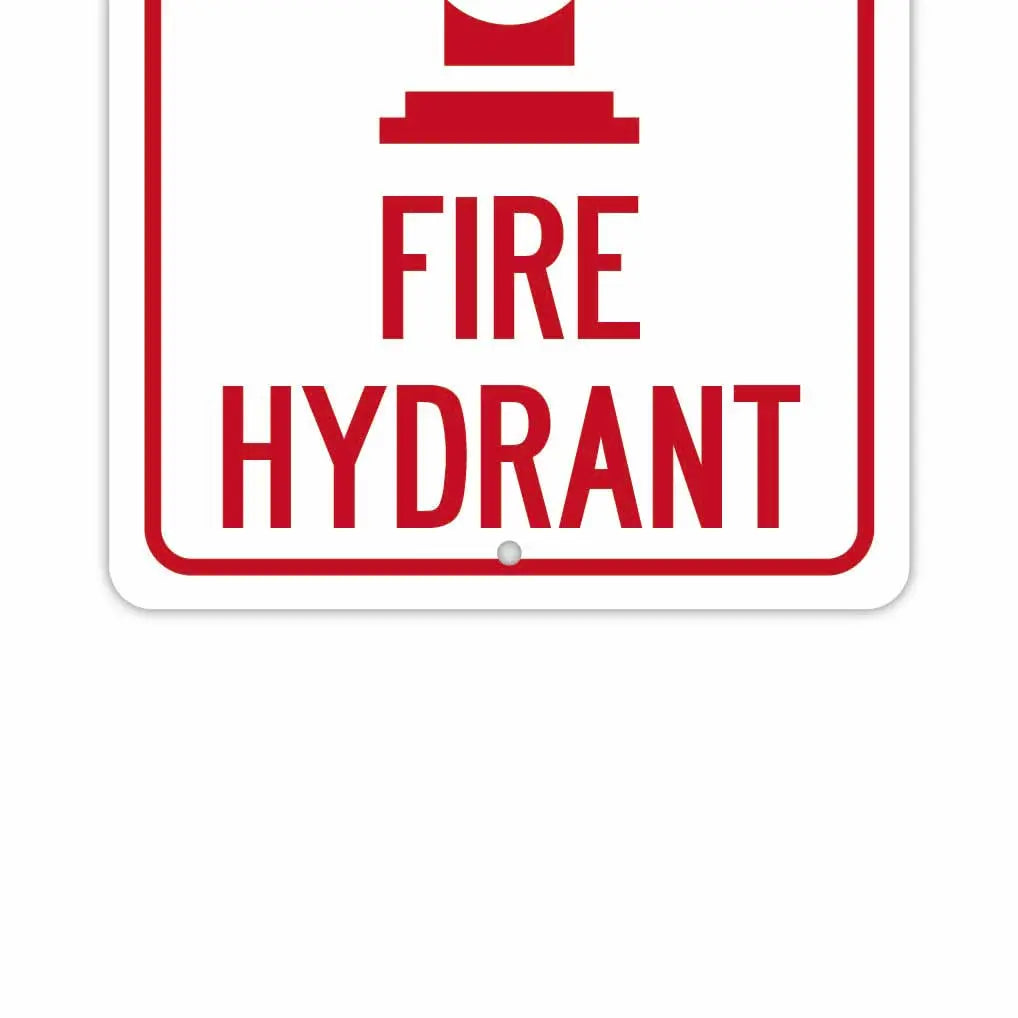 【長方形看板】消火栓につき駐車禁止/アメリカ製オリジナル看板(約20x30cm) PL8HERO