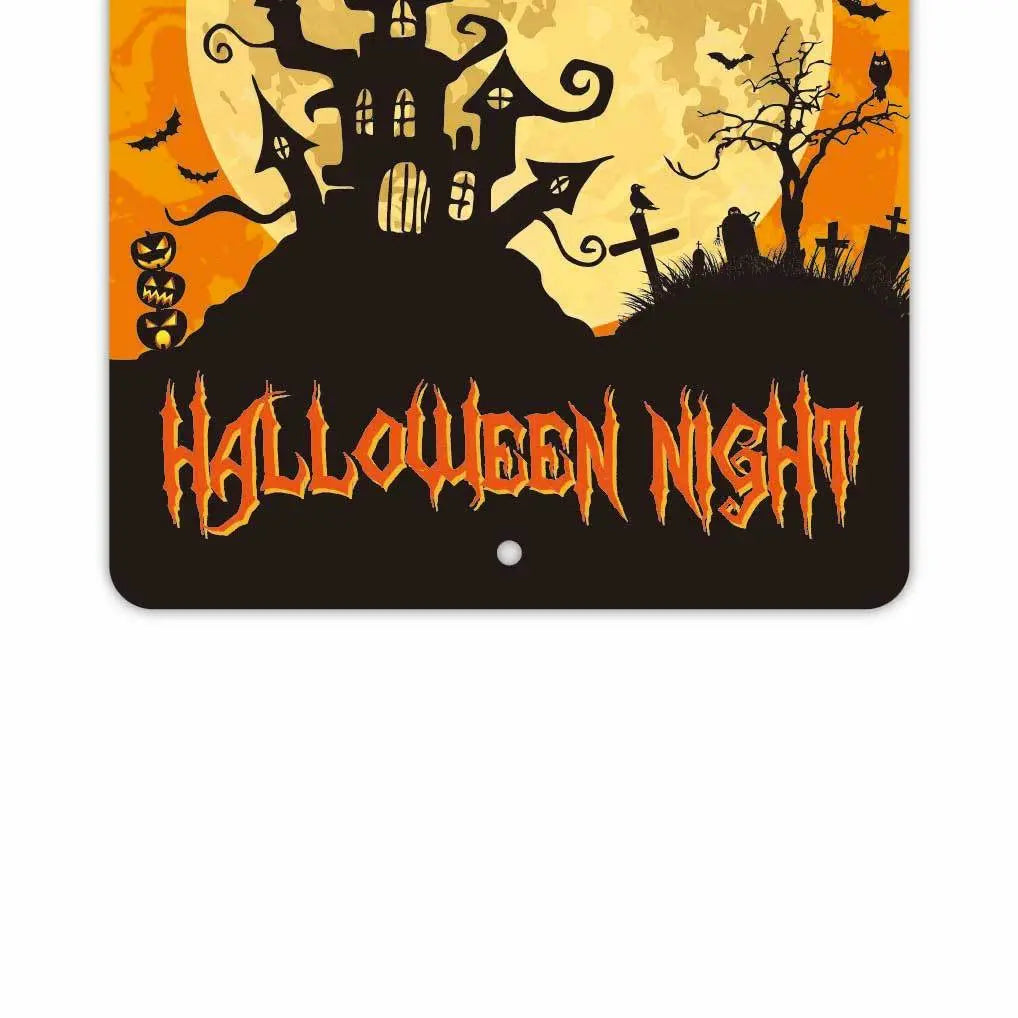【長方形看板】ハロウィン / トリック・オア・トリート/アメリカ製オリジナル看板(約20x30cm) PL8HERO