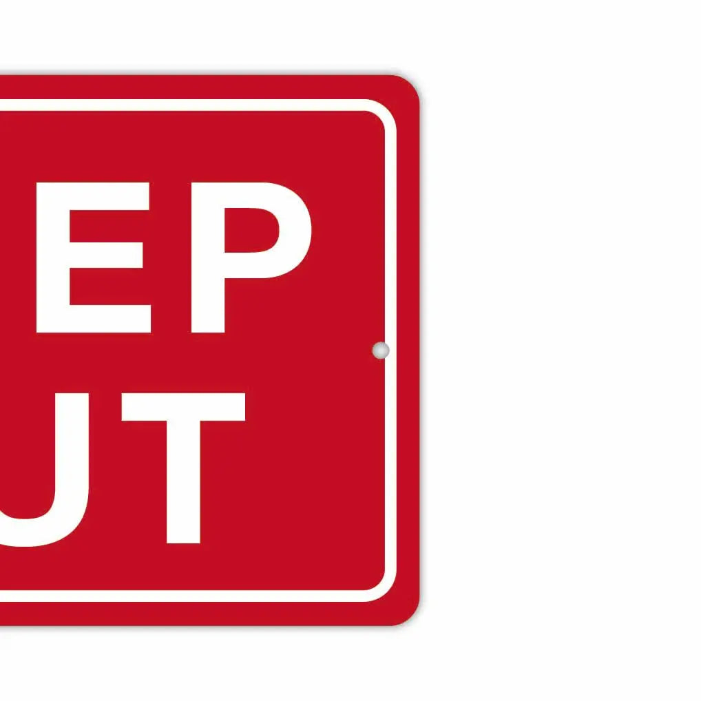 【長方形看板】立入禁止/アメリカ製オリジナル看板(約20x30cm) PL8HERO