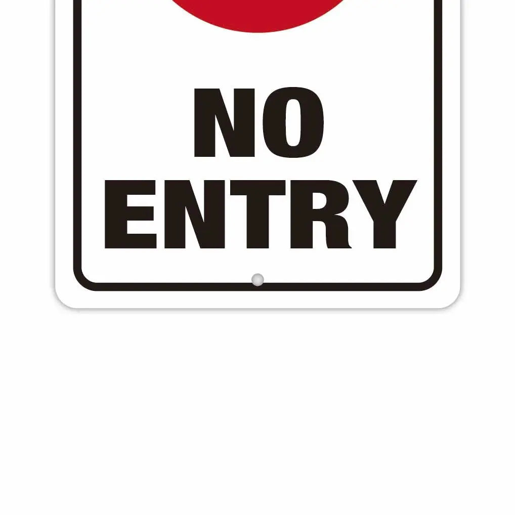 【長方形看板】進入禁止/アメリカ製オリジナル看板(約20x30cm) PL8HERO