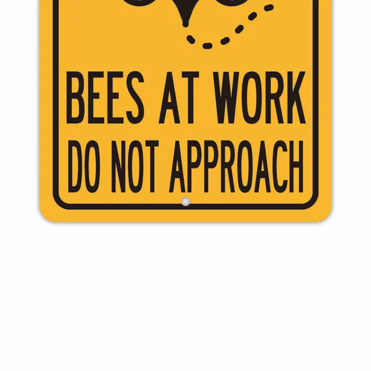 【長方形看板】ハチ注意/アメリカ製オリジナル看板(約20x30cm) PL8HERO