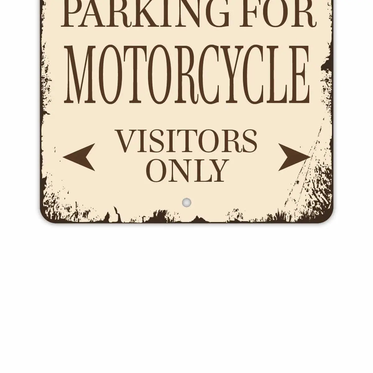 【長方形看板】クラシックパーキングサイン・バイク/アメリカ製オリジナル看板(約20x30cm) PL8HERO