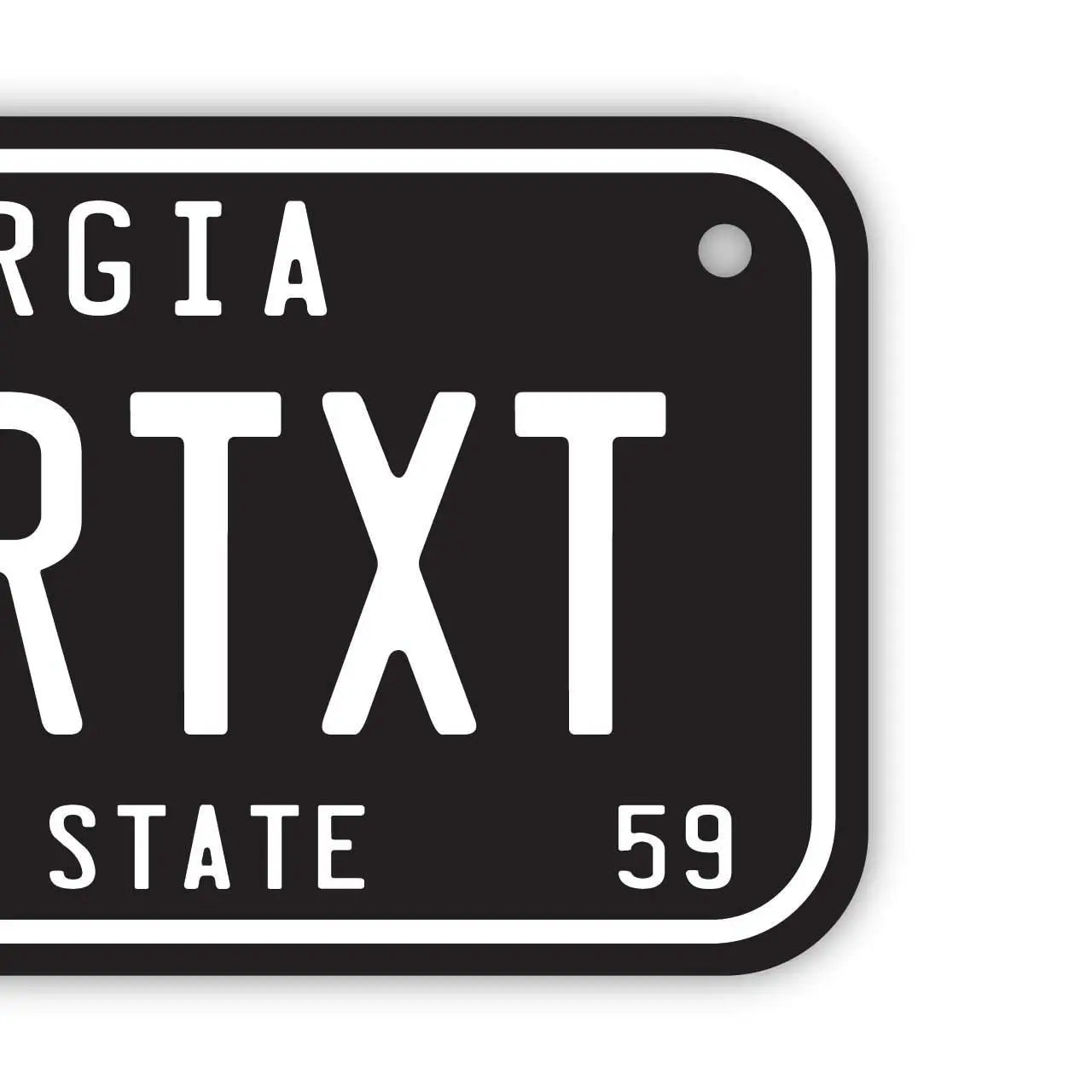 【小・自転車用】ジョージア59/オリジナルアメリカナンバープレート PL8HERO