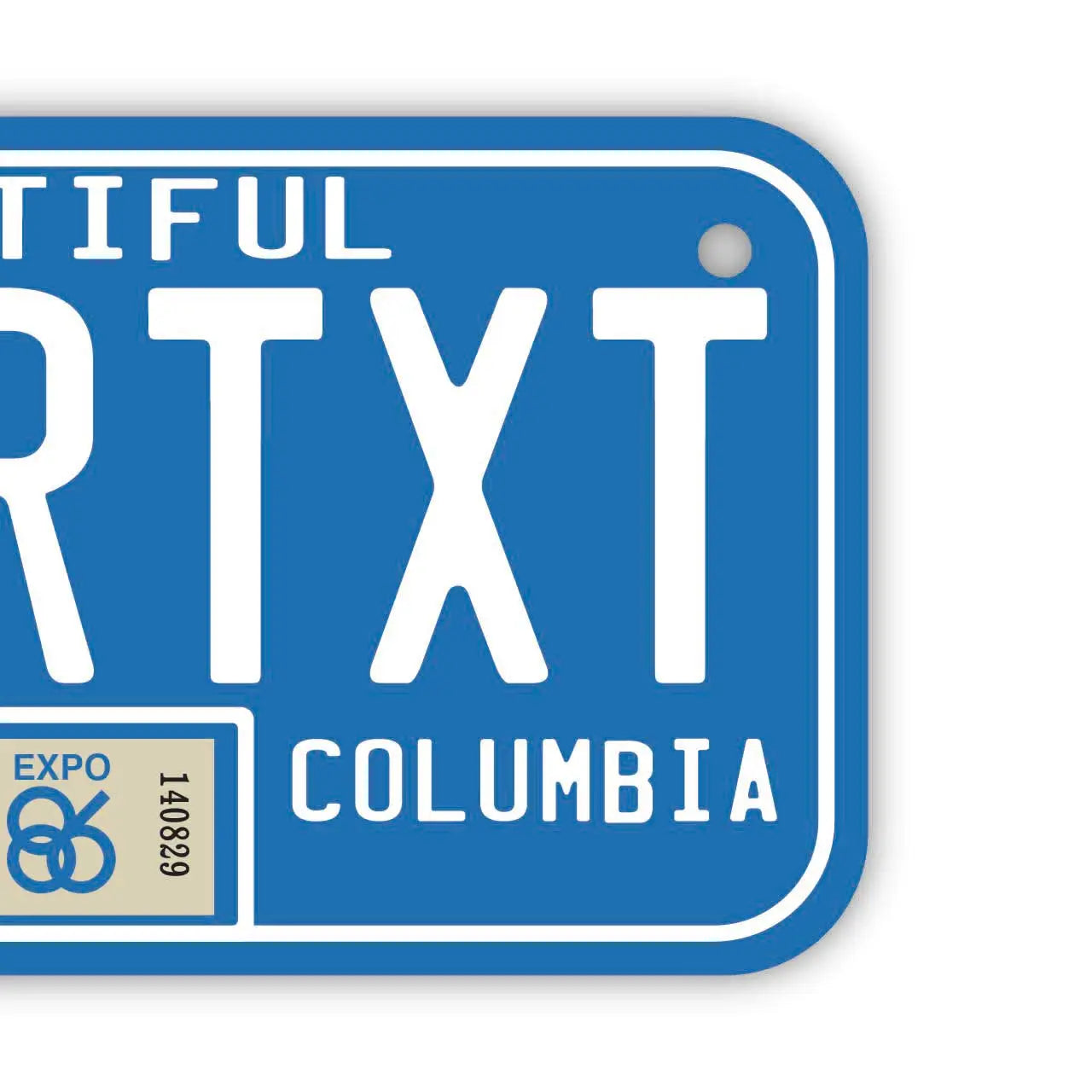 【小・自転車用】ブリティッシュコロンビア80s/オリジナルカナダナンバープレート PL8HERO