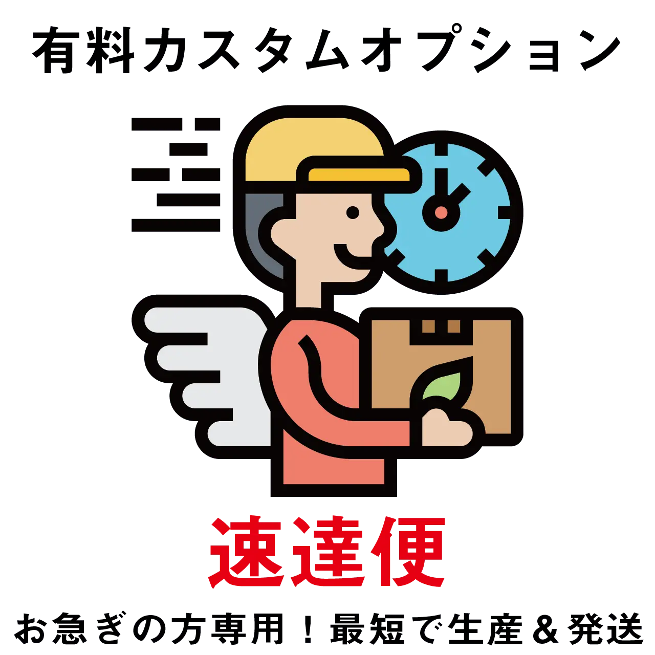 【有料カスタムオプション】速達便 PL8HERO