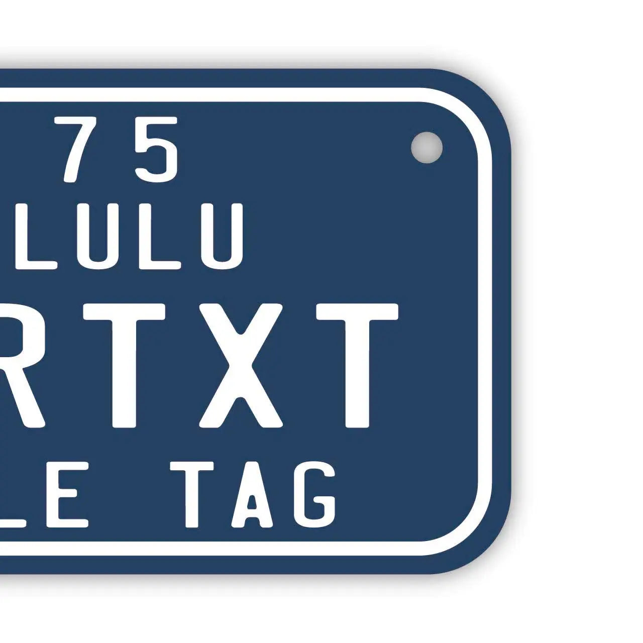 【小・自転車用】ハワイ自転車タグ・ブルー/オリジナルアメリカナンバープレート PL8HERO