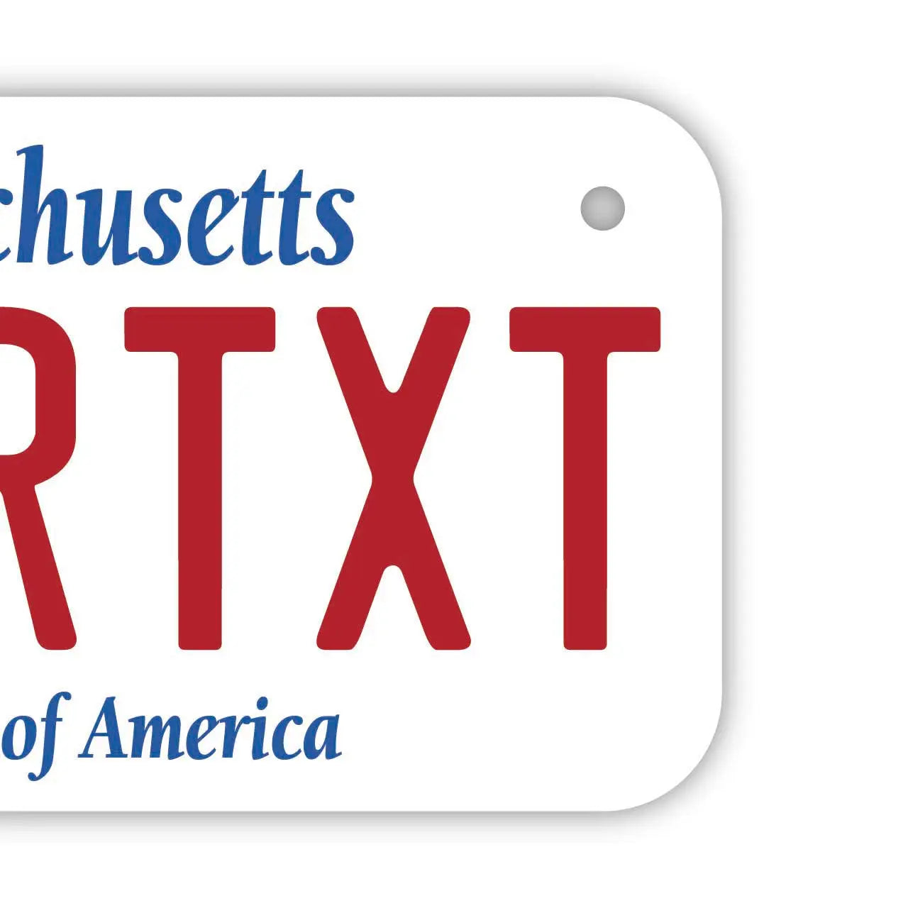 【小・自転車用】マサチューセッツ/オリジナルアメリカナンバープレート PL8HERO