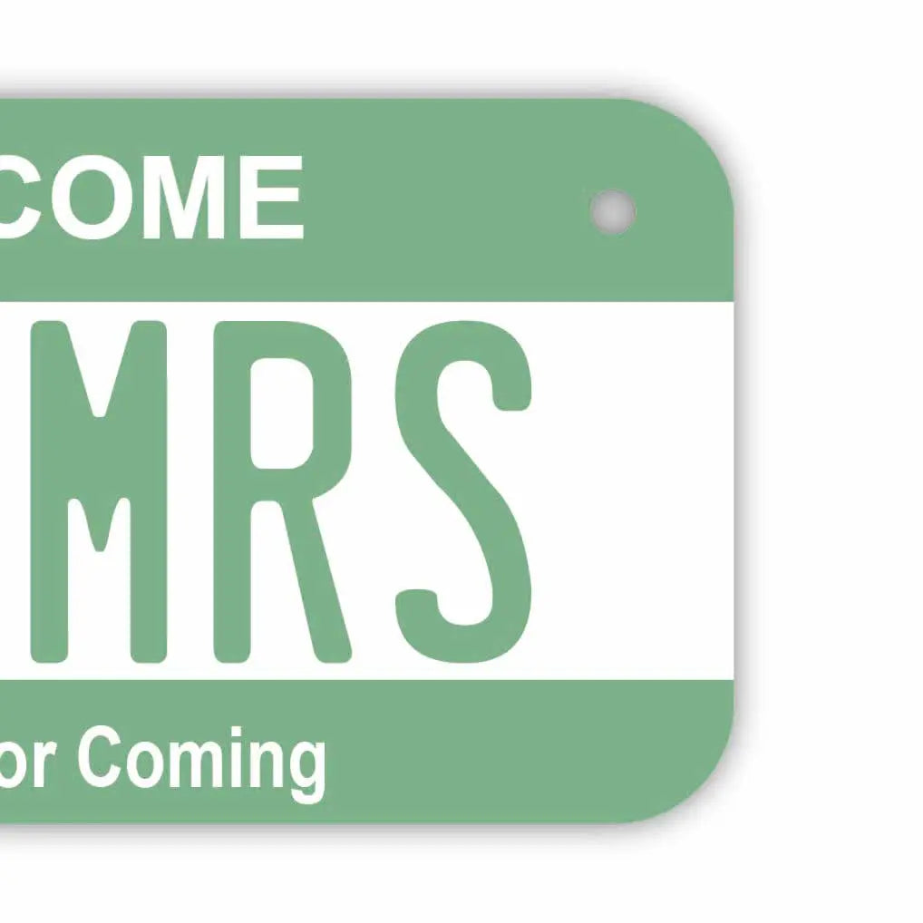 【小・自転車用】カラー・グリーン/オリジナルアメリカナンバープレート PL8HERO