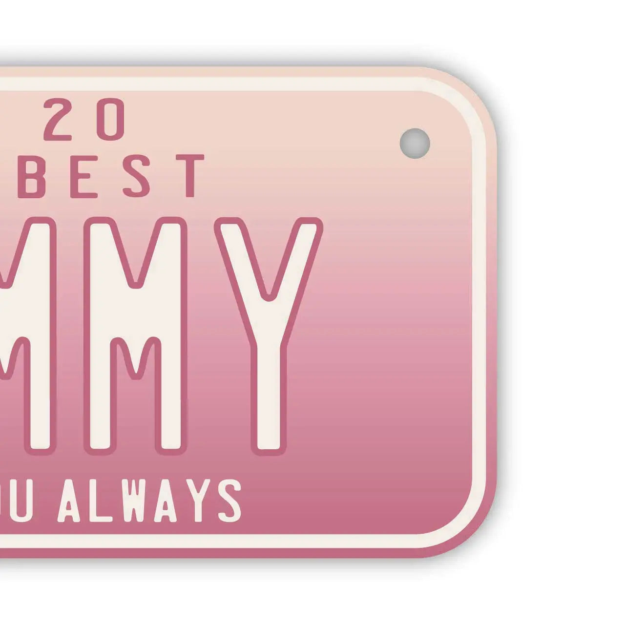 【小・自転車用】母の日・グラデーション/オリジナルアメリカナンバープレート PL8HERO