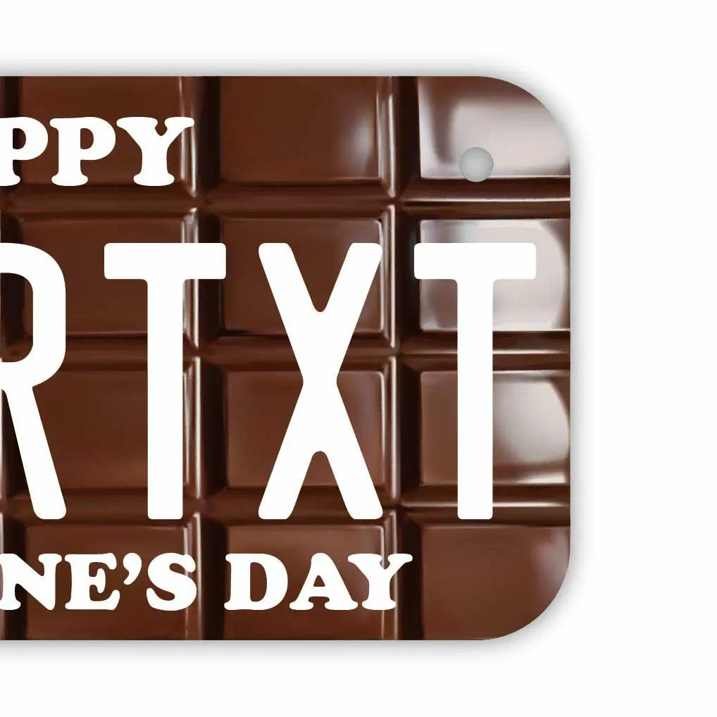 【小・自転車用】チョコレートバー(バレンタイン)/オリジナルアメリカナンバープレート PL8HERO