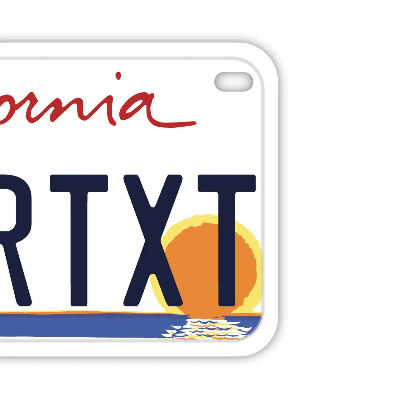 【中・USバイク用】カリフォルニア・ヤシの木/オリジナルアメリカナンバープレート PL8HERO