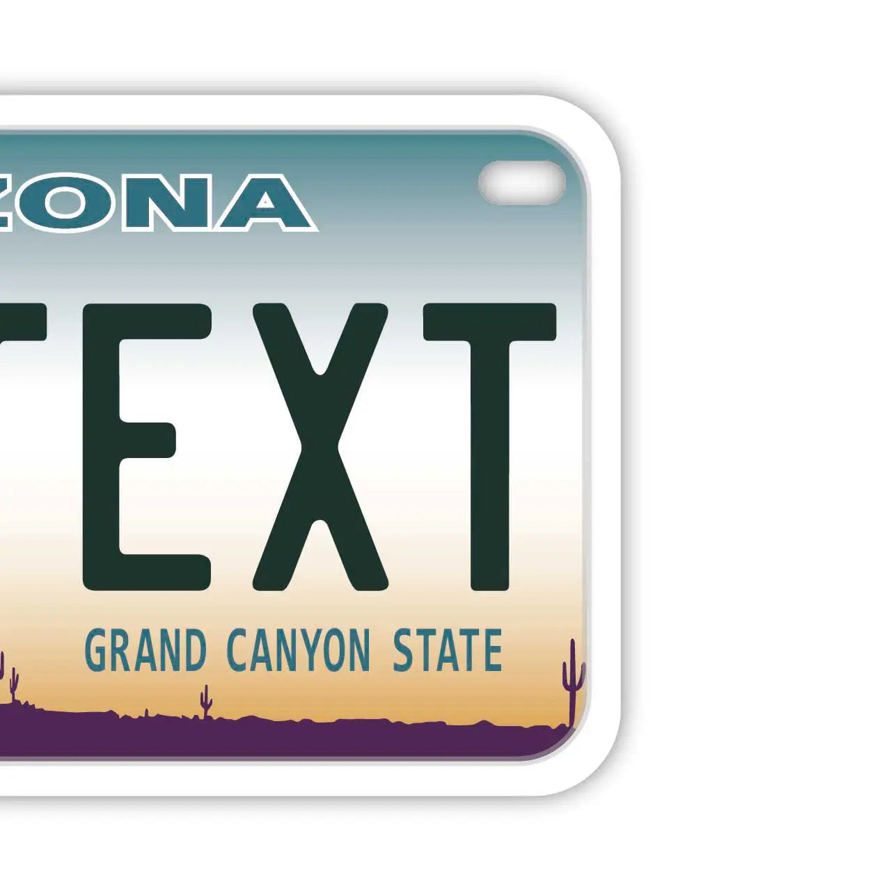 【中・USバイク用】アリゾナ/オリジナルアメリカナンバープレート PL8HERO