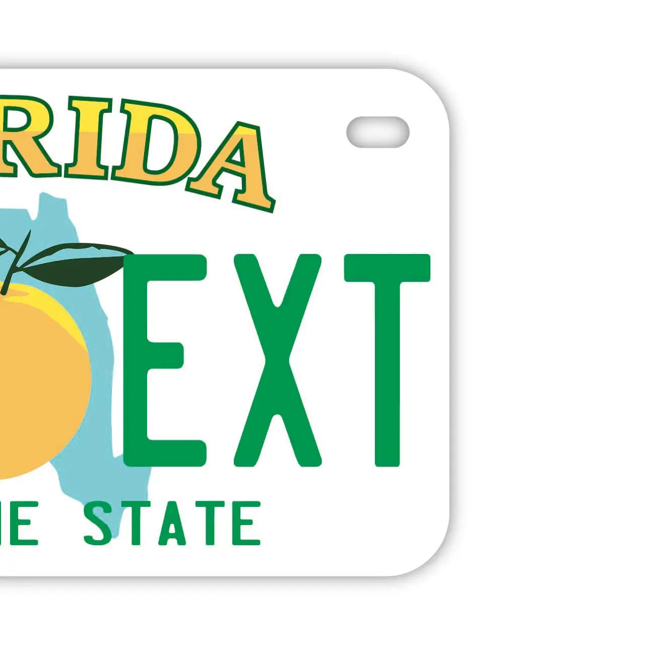 【中・USバイク用】フロリダ/オリジナルアメリカナンバープレート PL8HERO