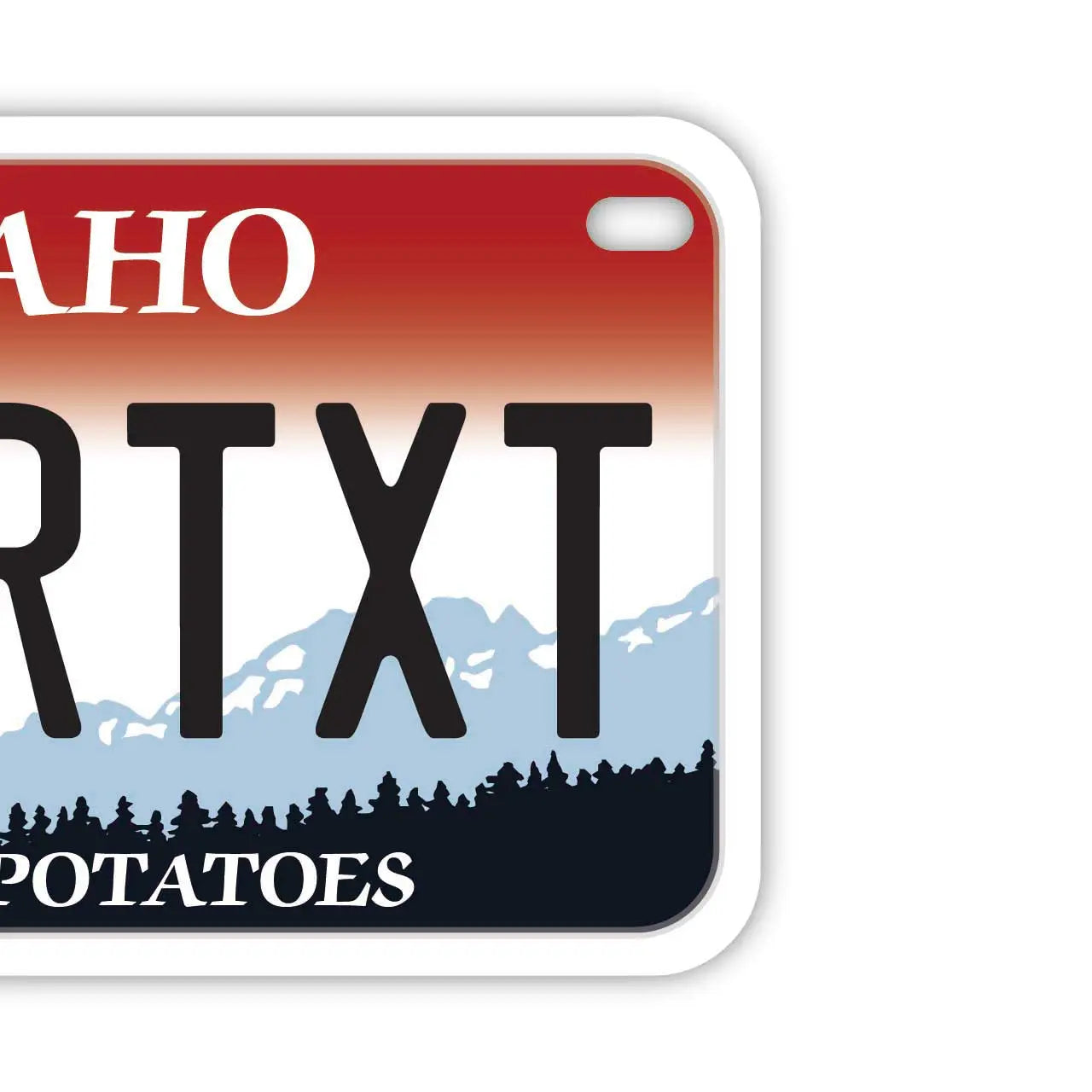 【中・USバイク用】アイダホ/オリジナルアメリカナンバープレート PL8HERO