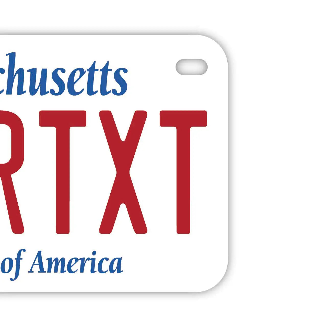 【中・USバイク用】マサチューセッツ/オリジナルアメリカナンバープレート PL8HERO