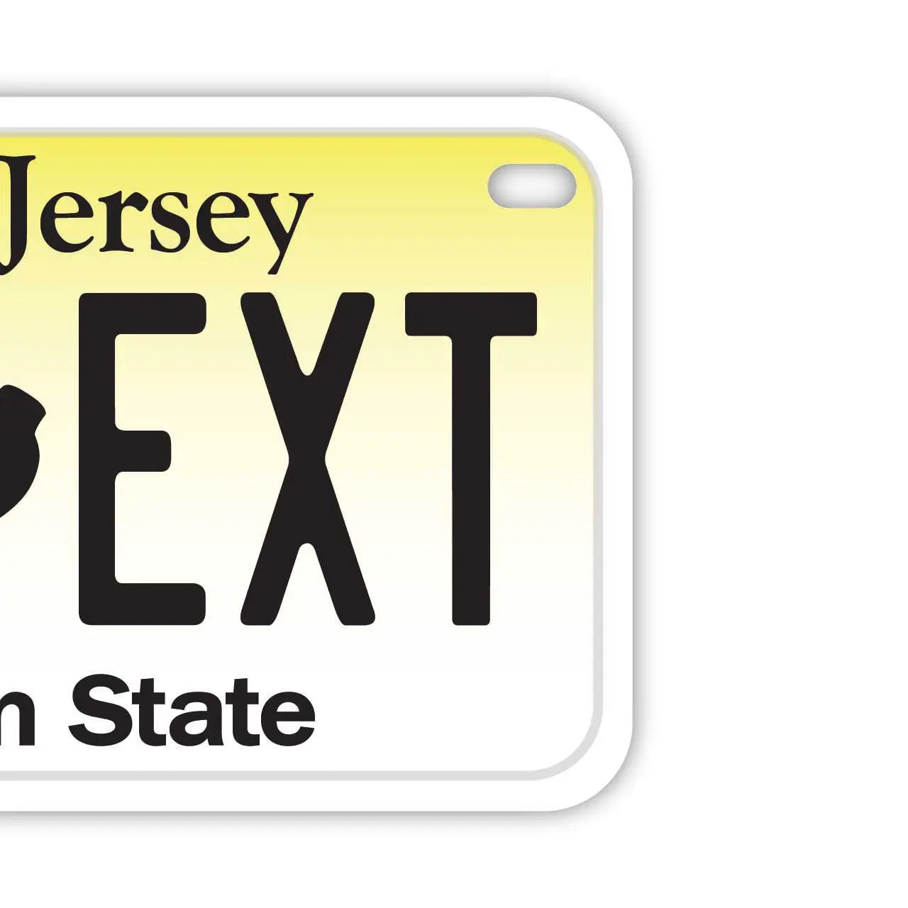 【中・USバイク用】ニュージャージー/オリジナルアメリカナンバープレート PL8HERO