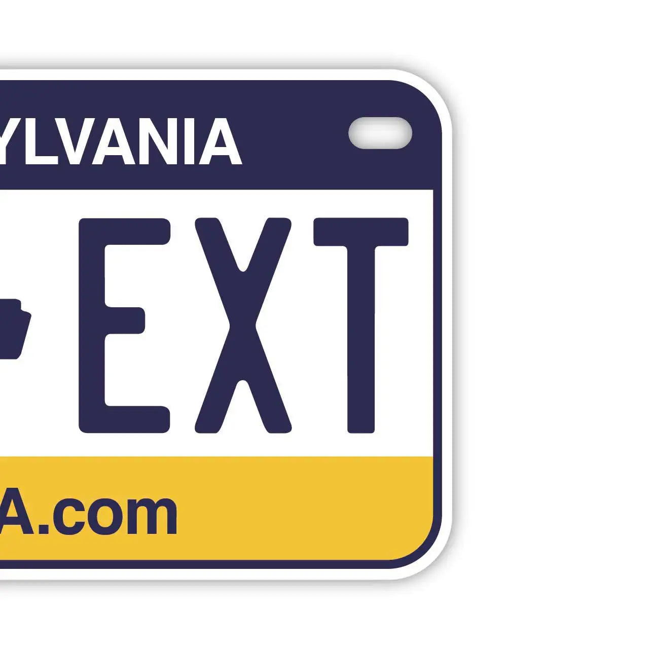 【中・USバイク用】ペンシルバニア/オリジナルアメリカナンバープレート PL8HERO