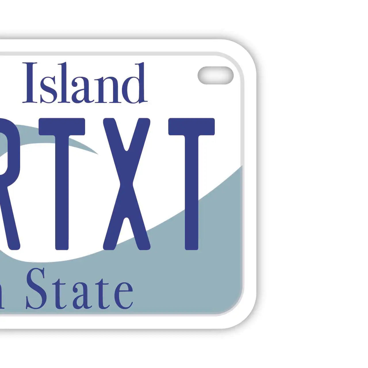 【中・USバイク用】ロードアイランド/オリジナルアメリカナンバープレート PL8HERO