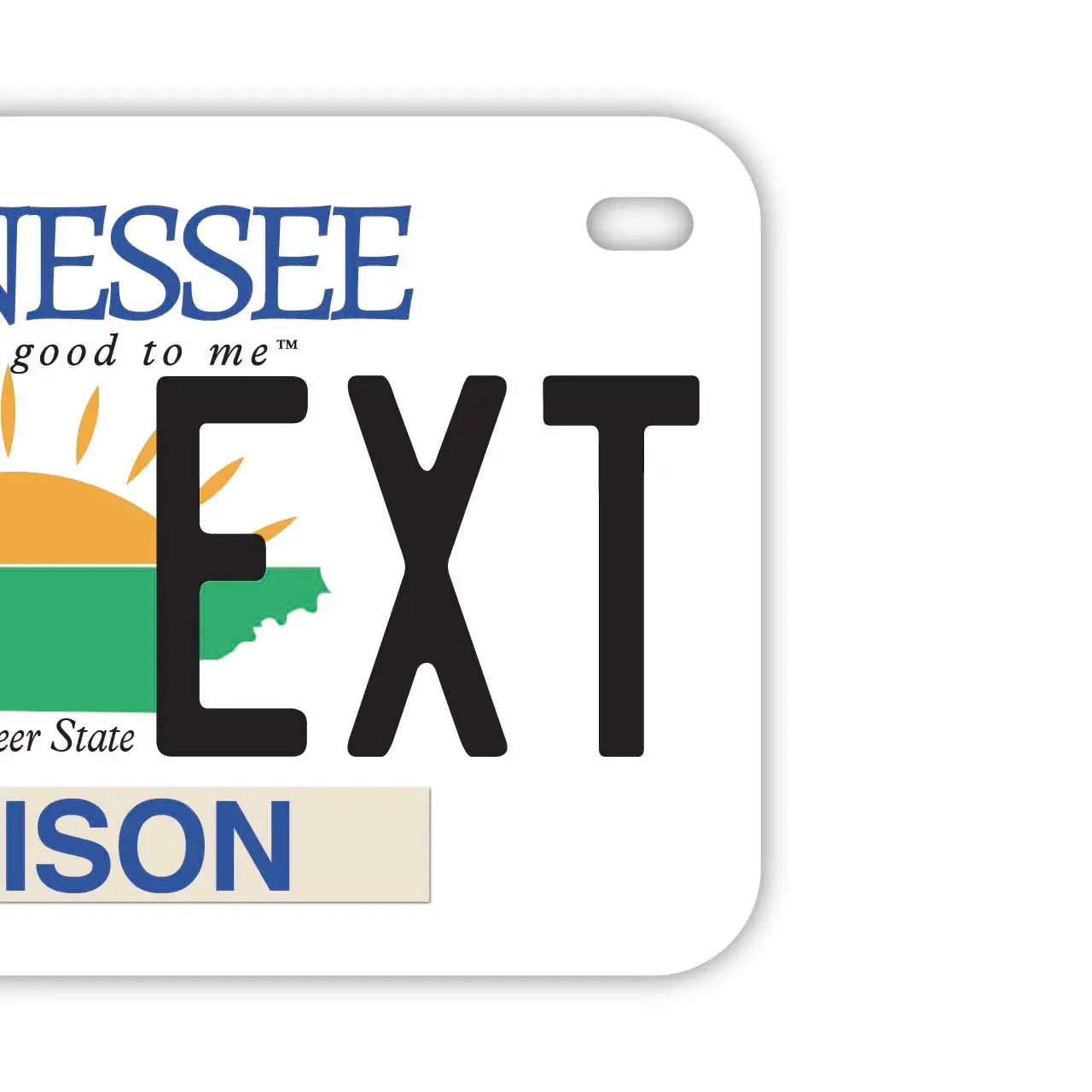 【中・USバイク用】テネシー/オリジナルアメリカナンバープレート PL8HERO