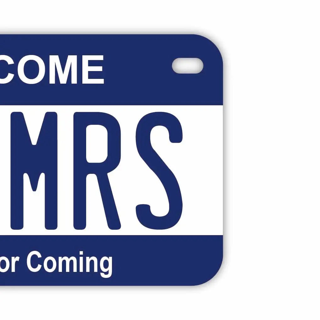 【中・USバイク用】カラー・ネイビー/オリジナルアメリカナンバープレート PL8HERO