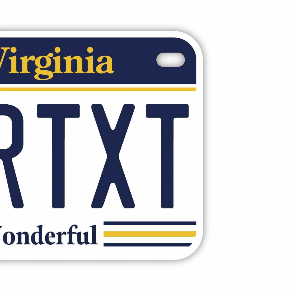 【中・USバイク用】ウェストバージニア/オリジナルアメリカナンバープレート PL8HERO