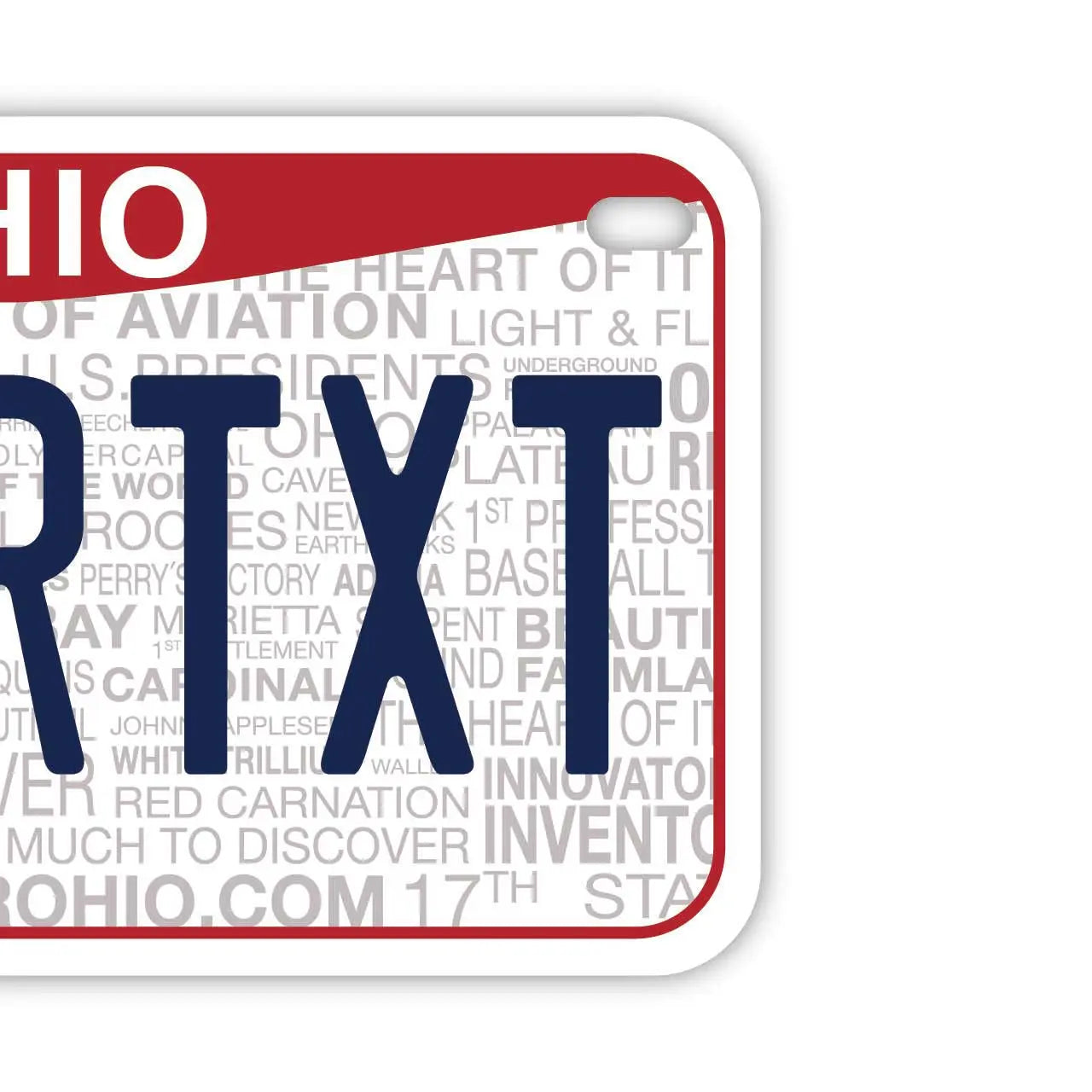 【中・USバイク用】オハイオ2013/オリジナルアメリカナンバープレート PL8HERO