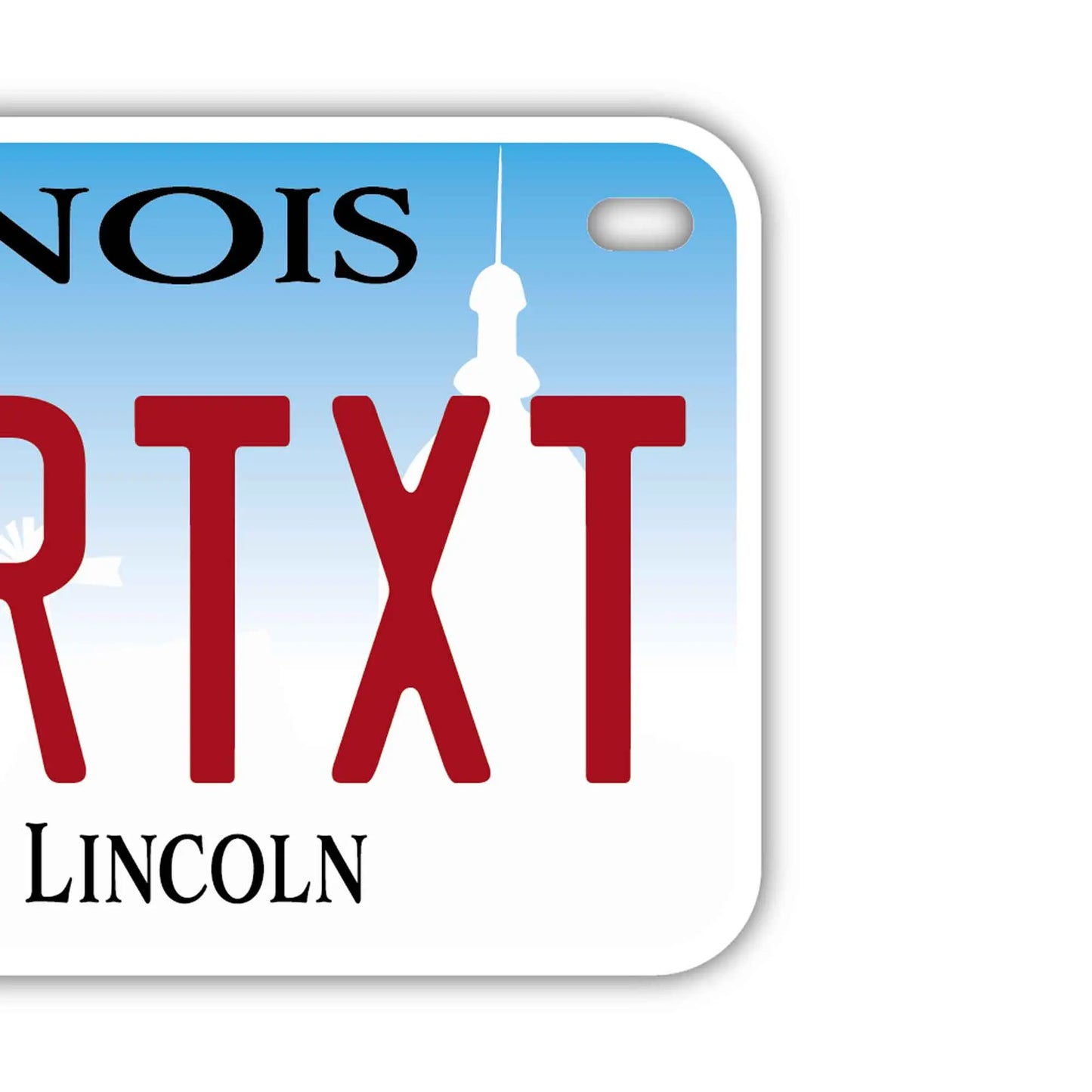 【中・USバイク用】イリノイ2017/オリジナルアメリカナンバープレート PL8HERO