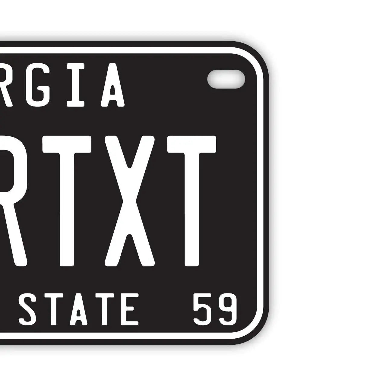 【中・USバイク用】ジョージア59/オリジナルアメリカナンバープレート PL8HERO