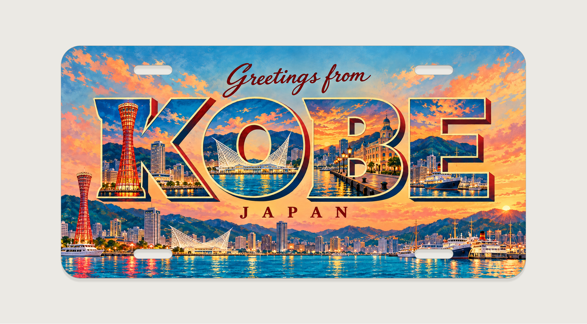 神戸 KOBE ご当地プレート 完成イメージ