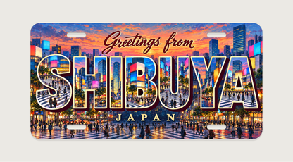 渋谷 SHIBUYA ご当地プレート 完成イメージ
