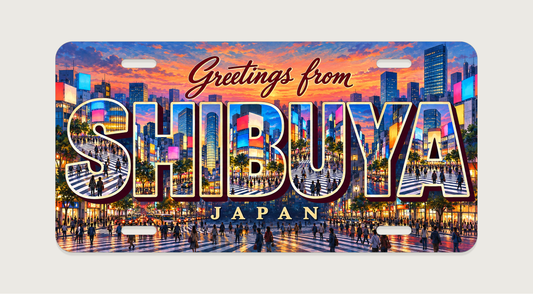 渋谷 SHIBUYA ご当地プレート 完成イメージ