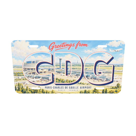 CDG ご当地プレート 実寸比率3Dモデル