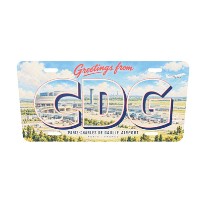 CDG ご当地プレート 実寸比率3Dモデル
