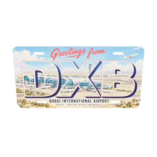 DXB ご当地プレート 実寸比率3Dモデル