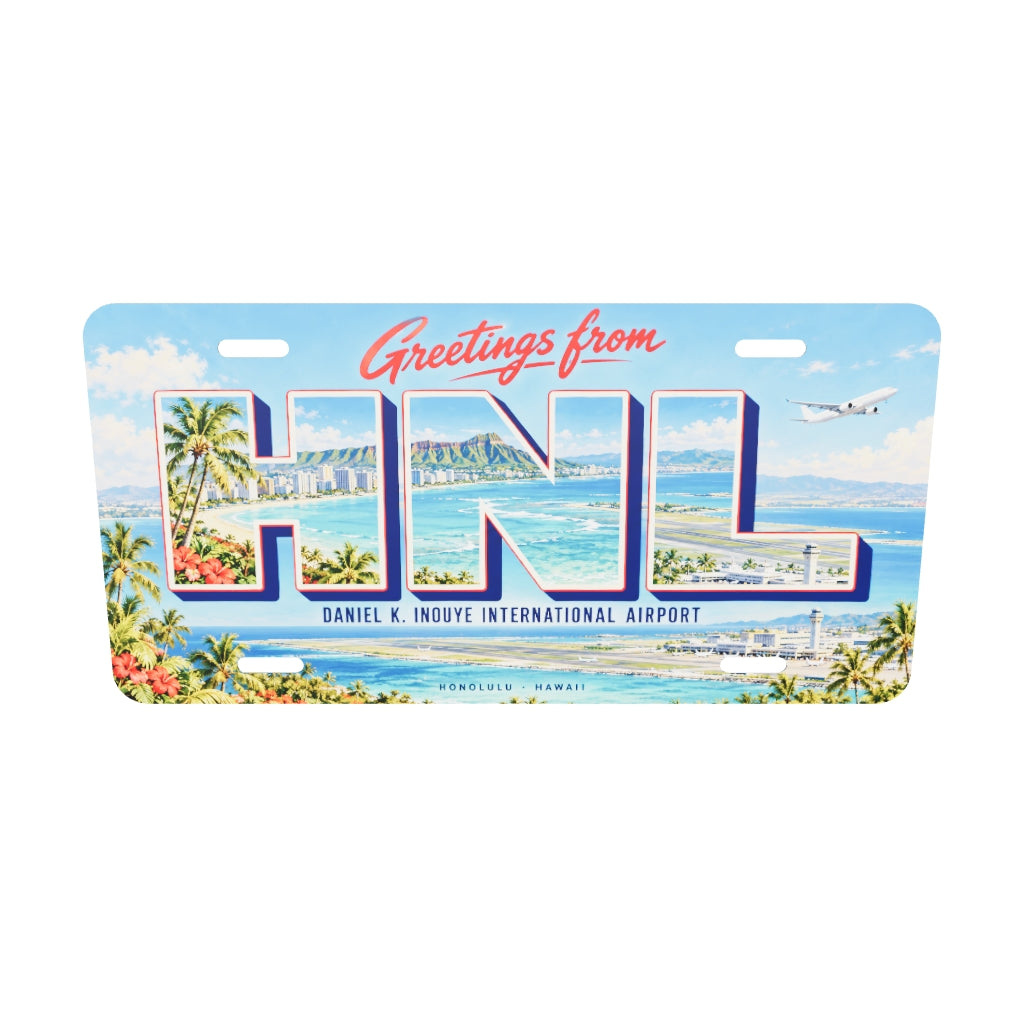 HNL ご当地プレート 実寸比率3Dモデル