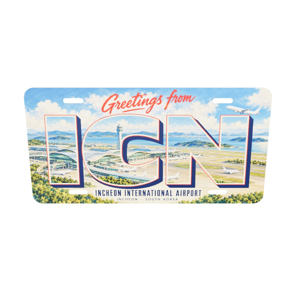 ICN ご当地プレート 実寸比率3Dモデル