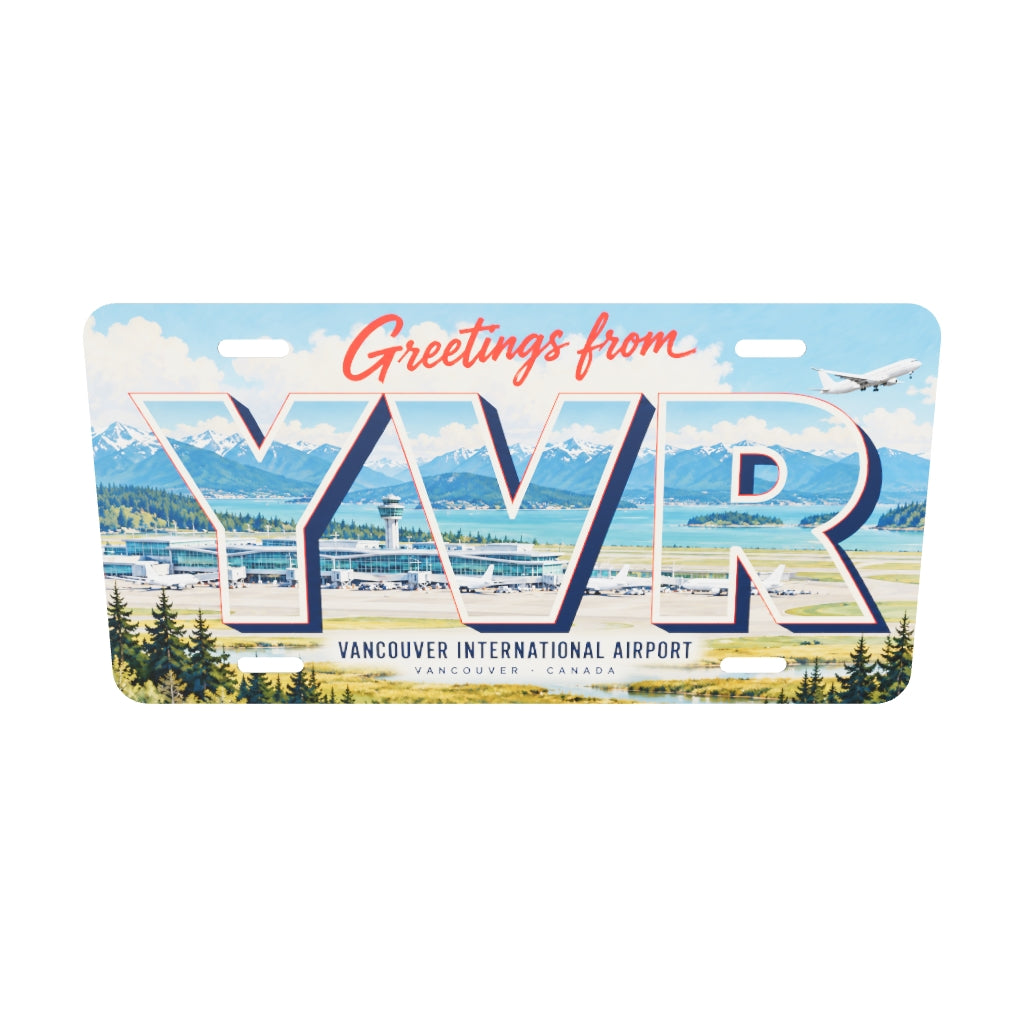 YVR ご当地プレート 実寸比率3Dモデル