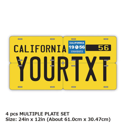 【マルチプレート】カリフォルニア1950's/オリジナルアメリカナンバープレート PL8HERO