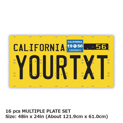 【マルチプレート】カリフォルニア1950's/オリジナルアメリカナンバープレート PL8HERO