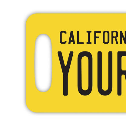 【ラゲッジタグ】カリフォルニア1950's/オリジナルアメリカナンバープレート型・おしゃれ ・紛失防止タグ PL8HERO