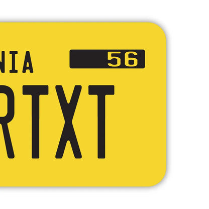 【ラゲッジタグ】カリフォルニア1950's/オリジナルアメリカナンバープレート型・おしゃれ ・紛失防止タグ PL8HERO