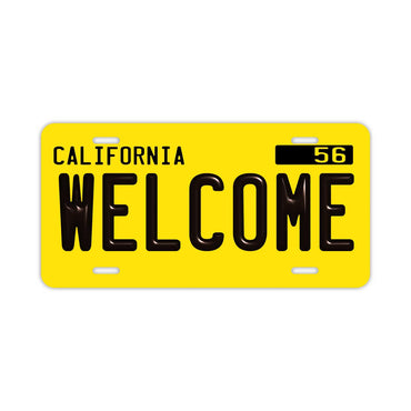 【ウェルカムボード看板】カリフォルニア州1950年代・アメリカンライセンスプレート型サイン ・おしゃれ