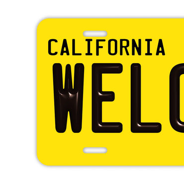 【ウェルカムボード看板】カリフォルニア州1950年代・アメリカンライセンスプレート型サイン ・おしゃれ