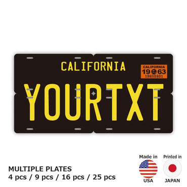 [Multiplate] California 1960's/Original American License Plate