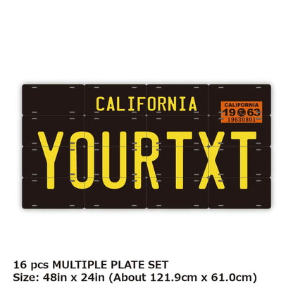 【マルチプレート】カリフォルニア1960's/オリジナルアメリカナンバープレート PL8HERO