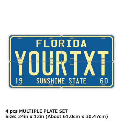 【マルチプレート】フロリダ1960's/オリジナルアメリカナンバープレート PL8HERO