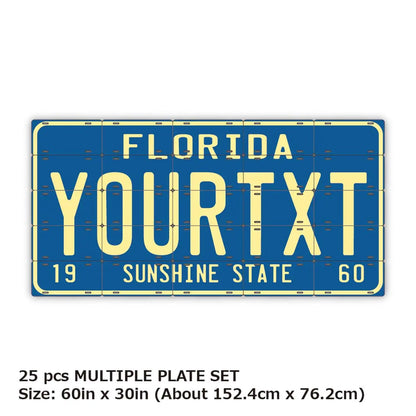 【マルチプレート】フロリダ1960's/オリジナルアメリカナンバープレート PL8HERO